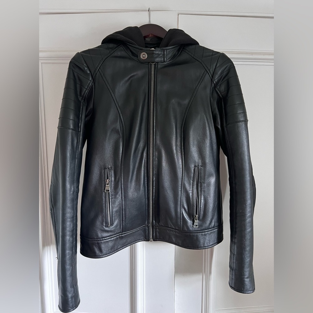 Black Leather Motorcycle Jacket